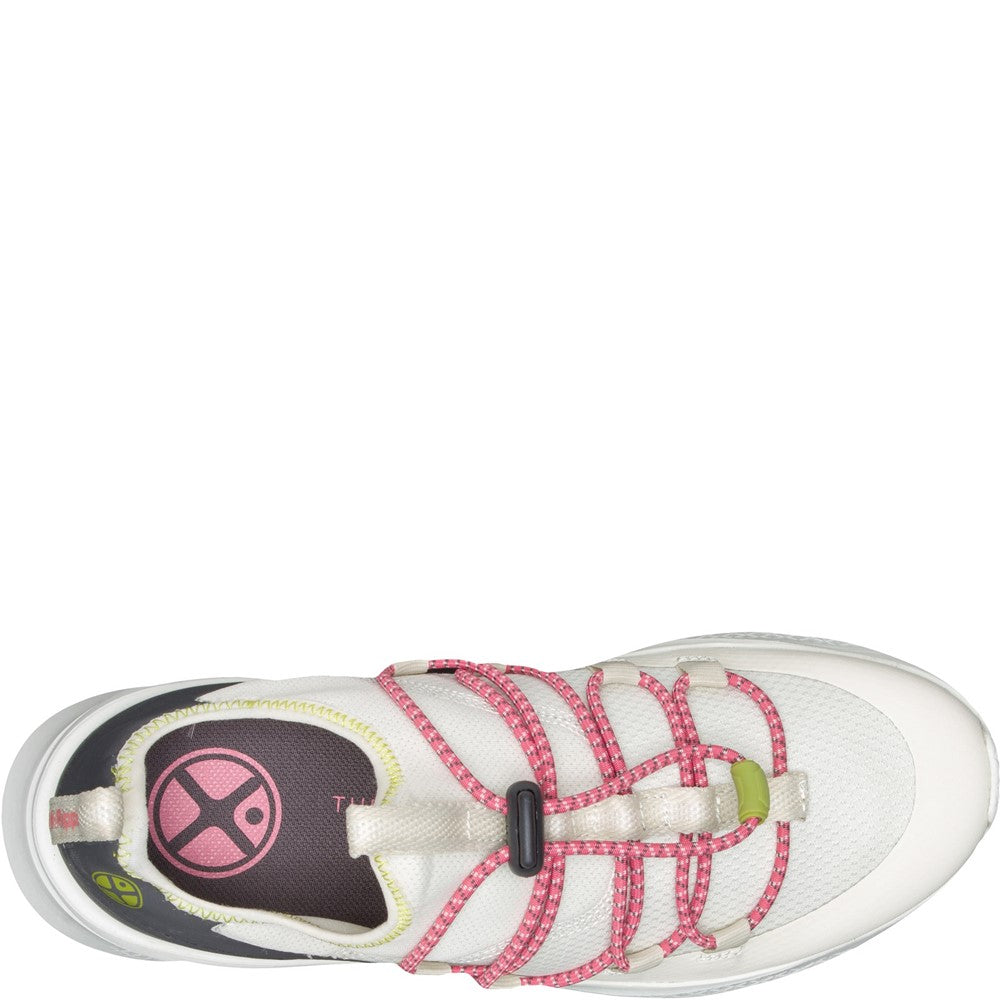 Ladies Sports White Hush Puppies Spark Bungee