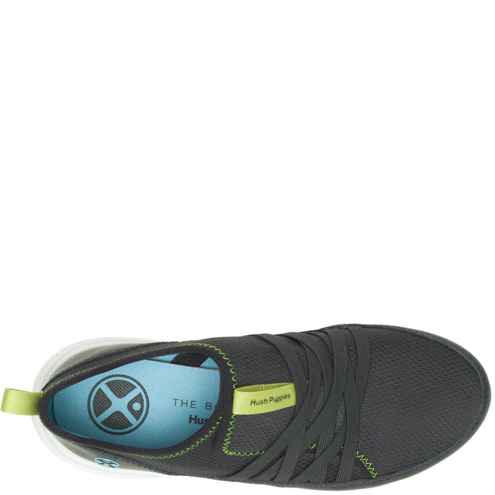 Ladies Sports Black Hush Puppies Elevate Step In Boot