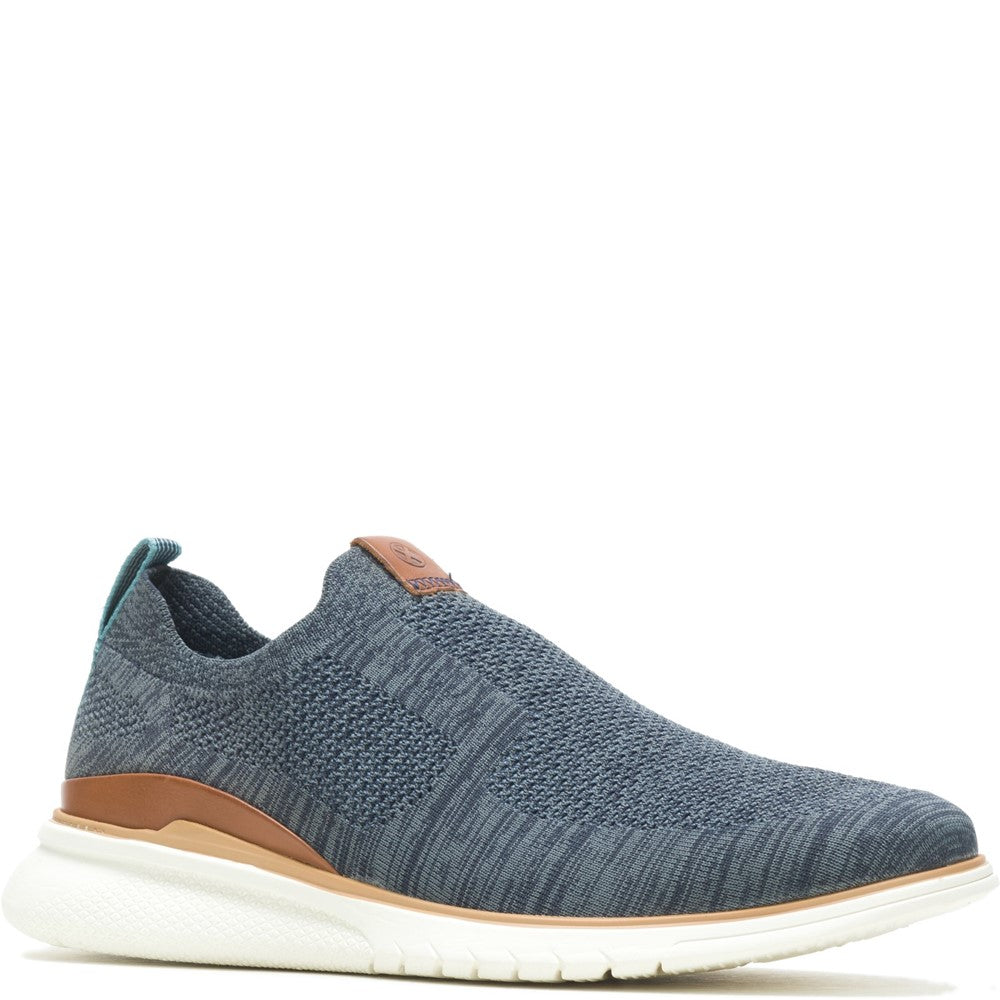 Mens Formal Slip On Shoes Navy Hush Puppies Advance Shoe