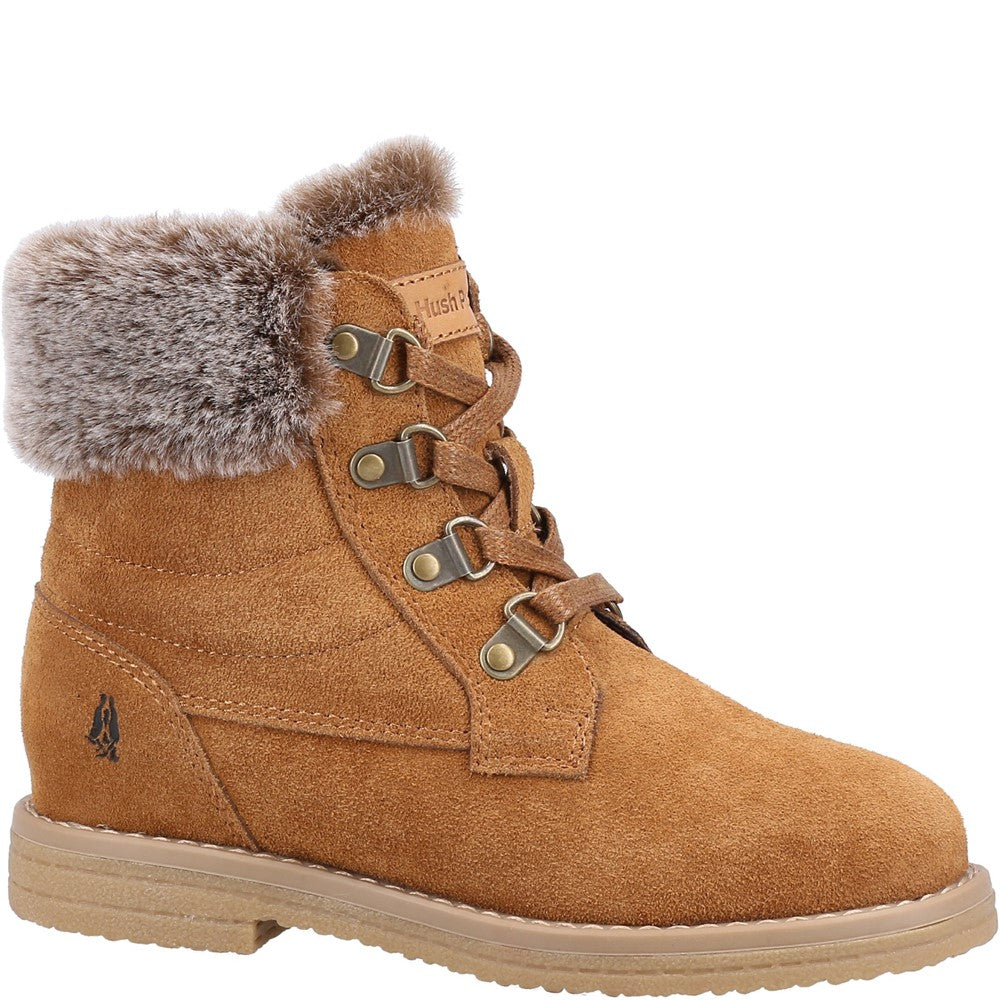 Girls Boots Tan Hush Puppies Mini Florence
