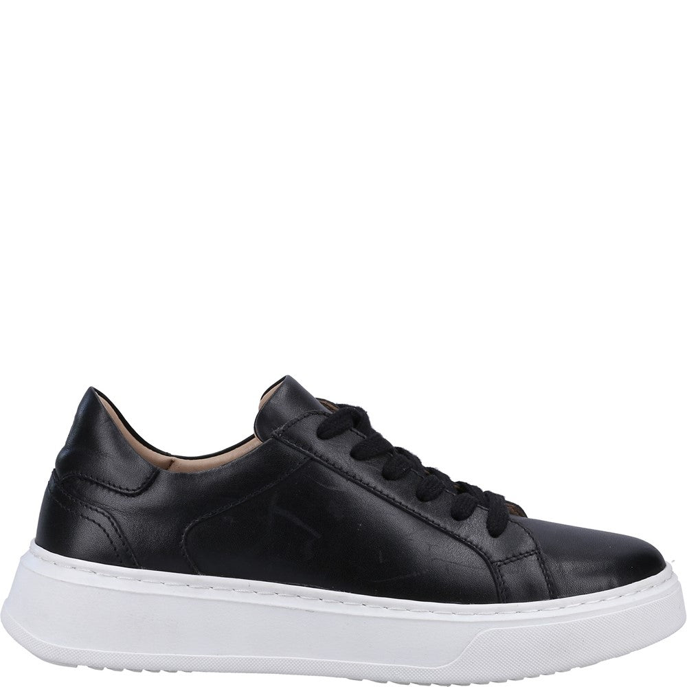 Ladies Sports Black Hush Puppies Camille Lace Cupsole