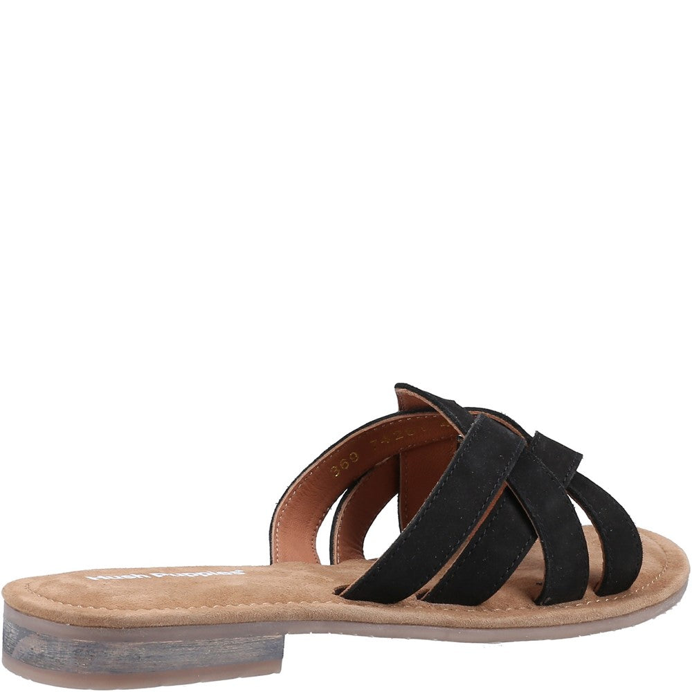 Sandal Ladies Summer Black Hush Puppies Alexandra Mule Sandal