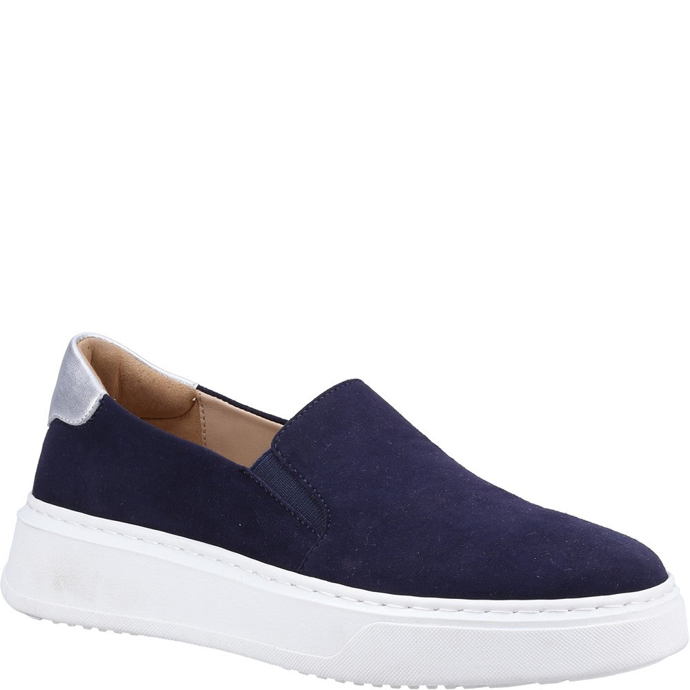 Ladies Sports Navy Hush Puppies Corinne Slip On Cupsole