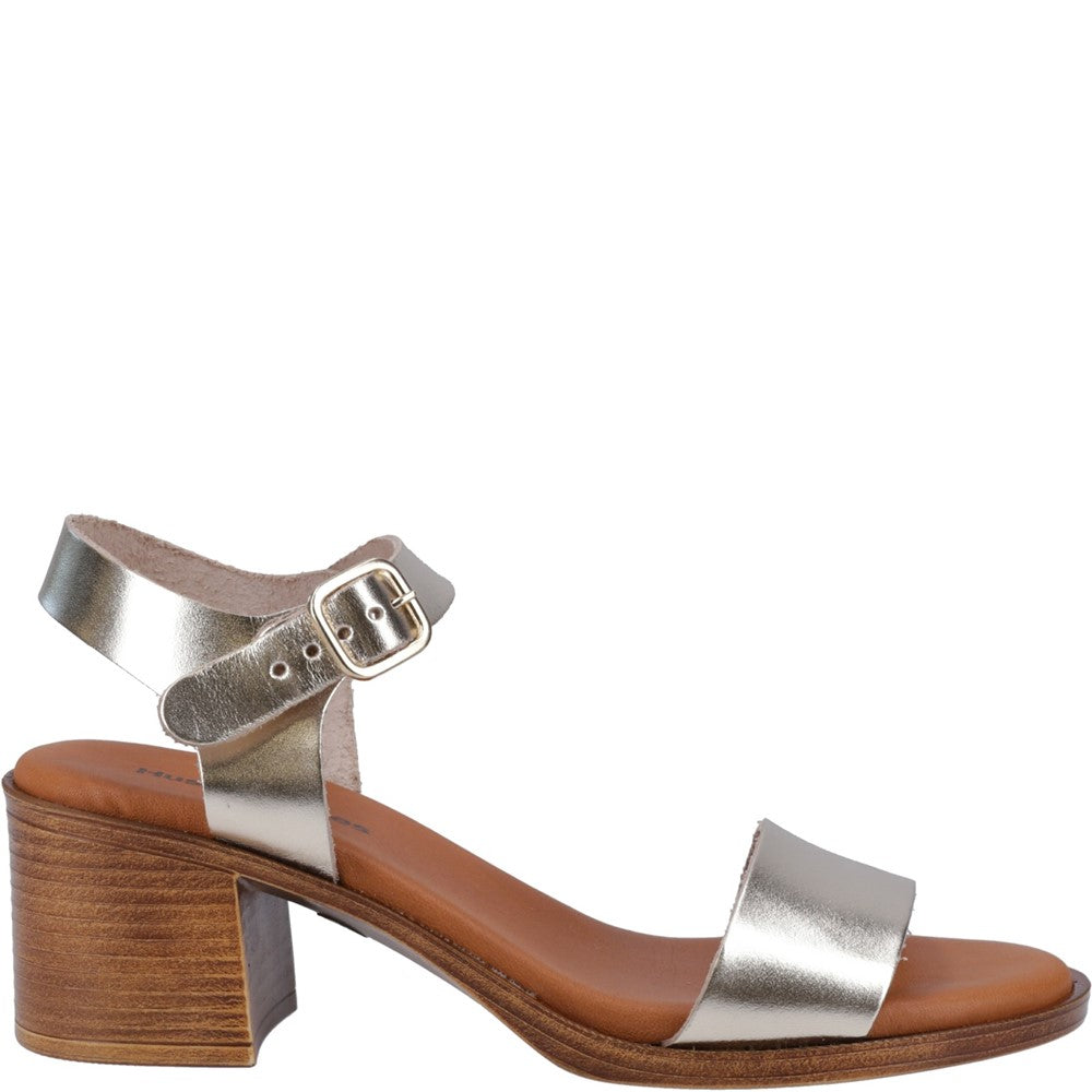 Ladies Heeled Sandals Gold Hush Puppies Gabby Sandal