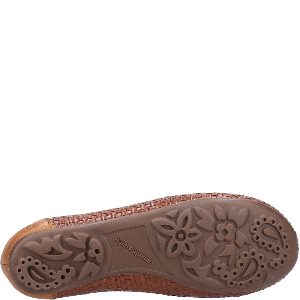 Ballerinas Tan Hush Puppies Janelle Woven Ballerina