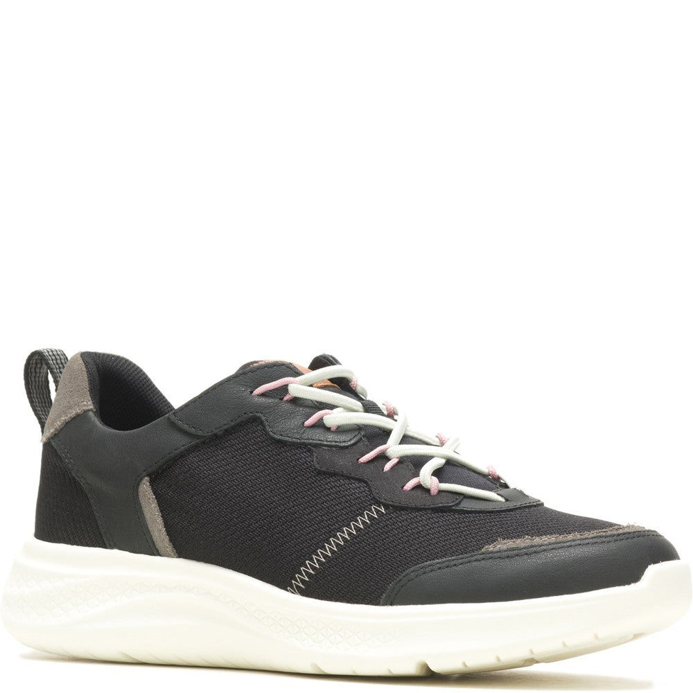 Ladies Sports Black Hush Puppies Elevate Bungee Lace