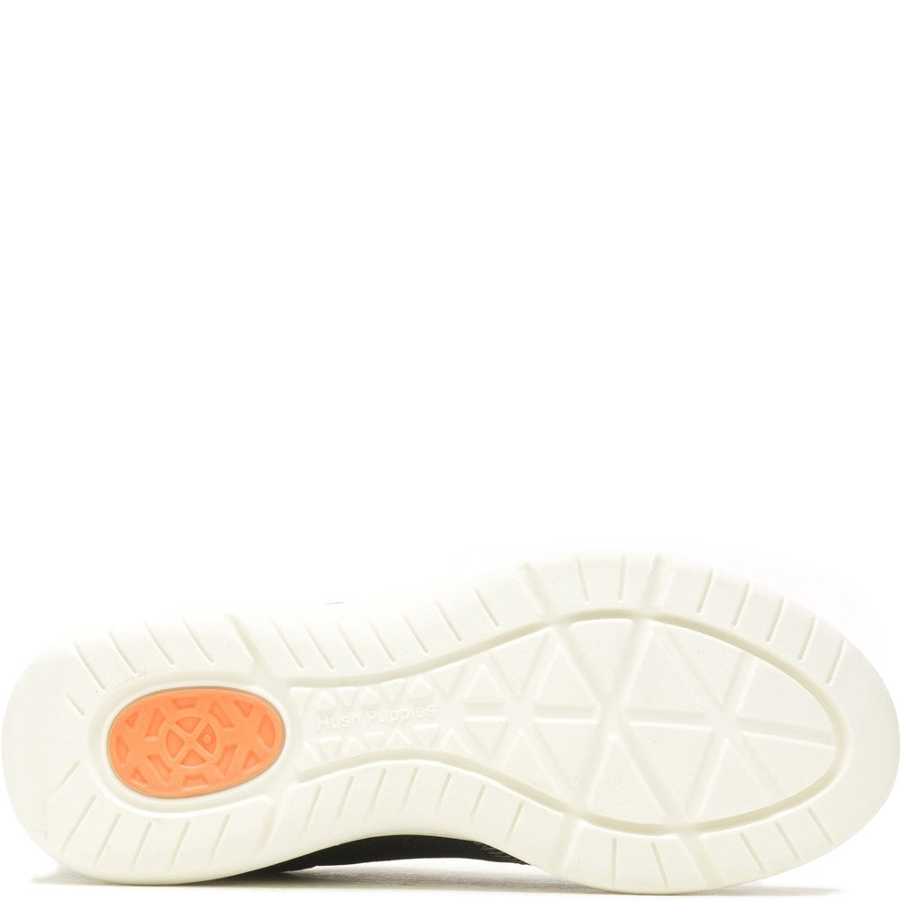 Ladies Sports Black Hush Puppies Elevate Bungee Lace