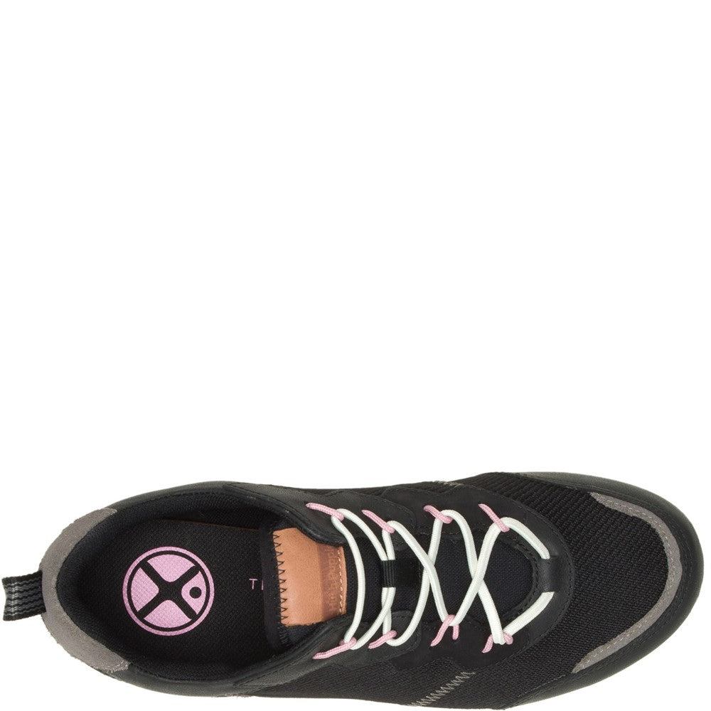 Ladies Sports Black Hush Puppies Elevate Bungee Lace
