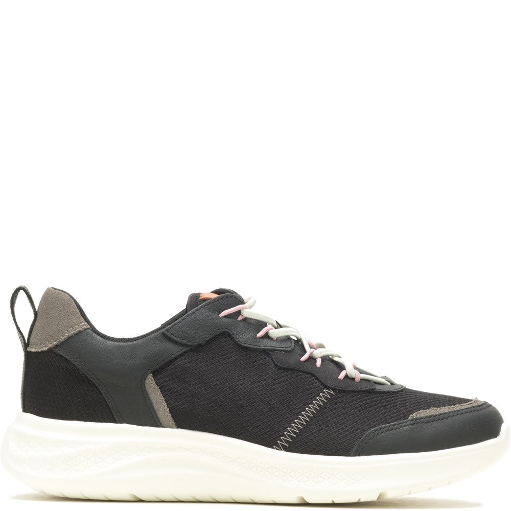 Ladies Sports Black Hush Puppies Elevate Bungee Lace