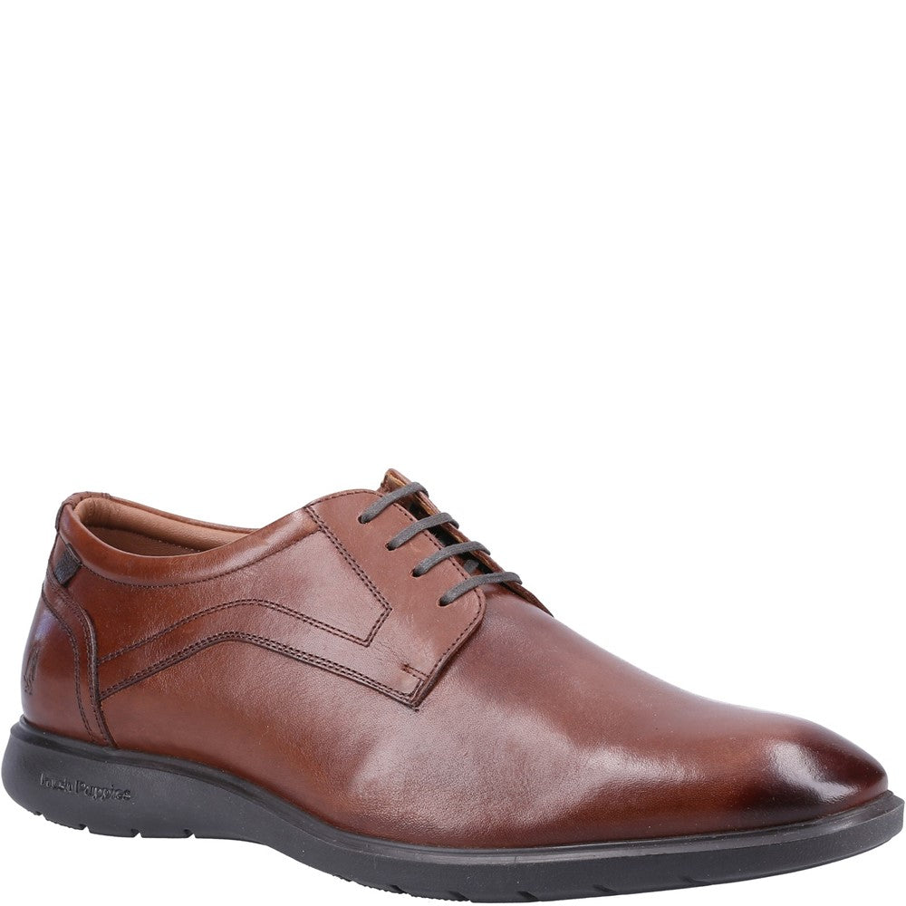 Mens Formal Lace Up Shoes Brown Hush Puppies Amos Lace