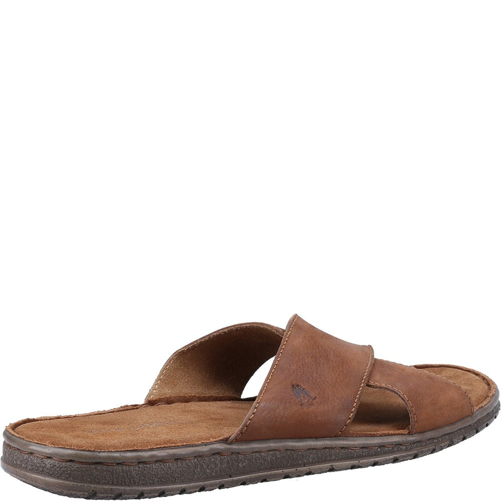 Sandal Mens Summer Brown Hush Puppies Nile Cross Over Sandal