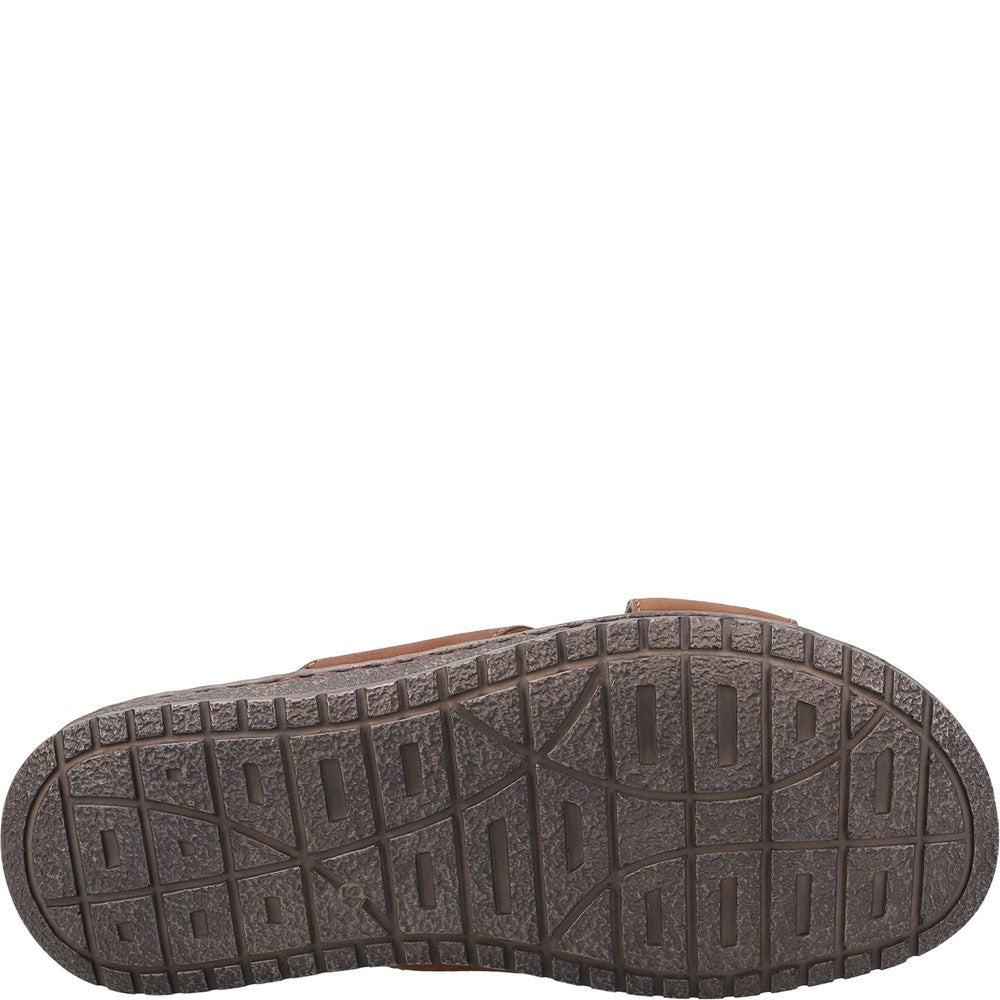Sandal Mens Summer Brown Hush Puppies Nile Cross Over Sandal