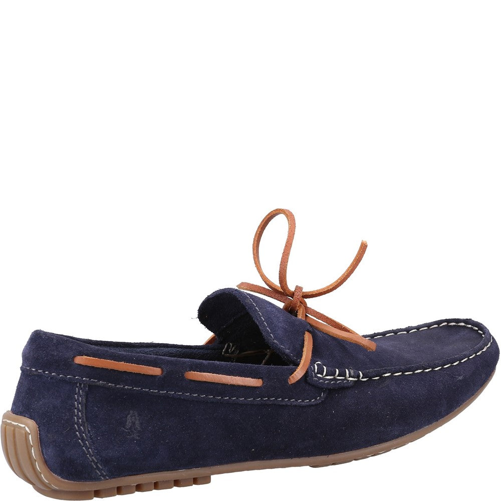 Slip On Mens Summer Navy Hush Puppies Reuben Boat Shoe