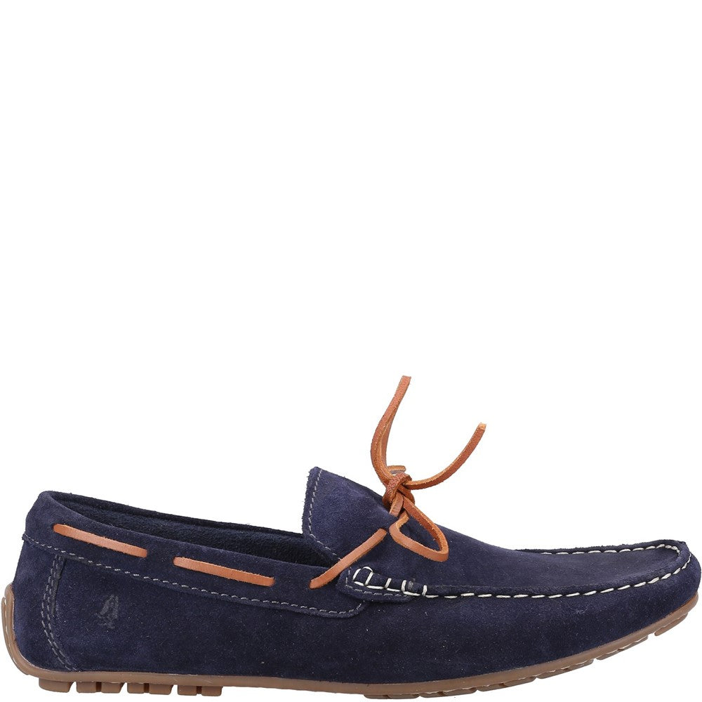 Slip On Mens Summer Navy Hush Puppies Reuben Boat Shoe