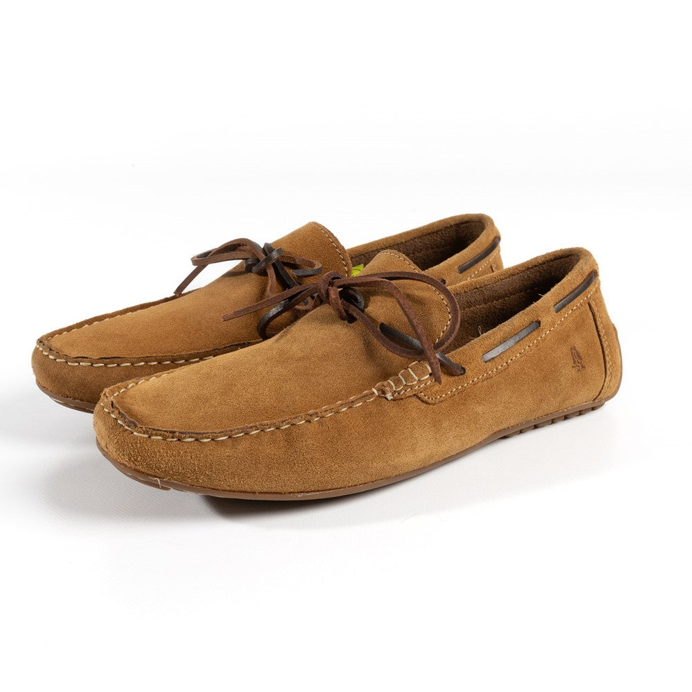 Slip On Mens Summer Tan Hush Puppies Reuben Boat Shoe