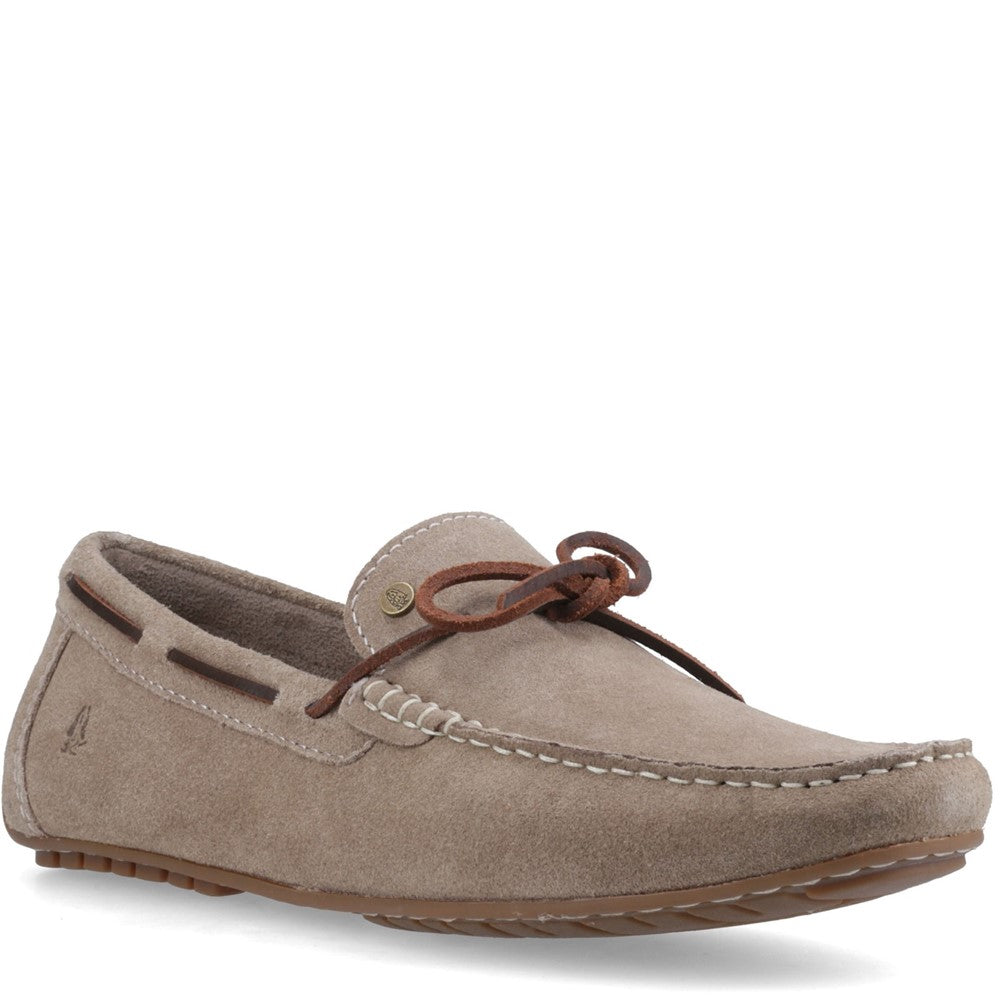 Slip On Mens Summer Taupe Hush Puppies Reuben Boat Shoe