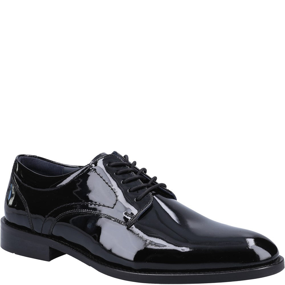 Mens Formal Lace Up Shoes Black Hush Puppies Damien Lace Up Patent Shoe
