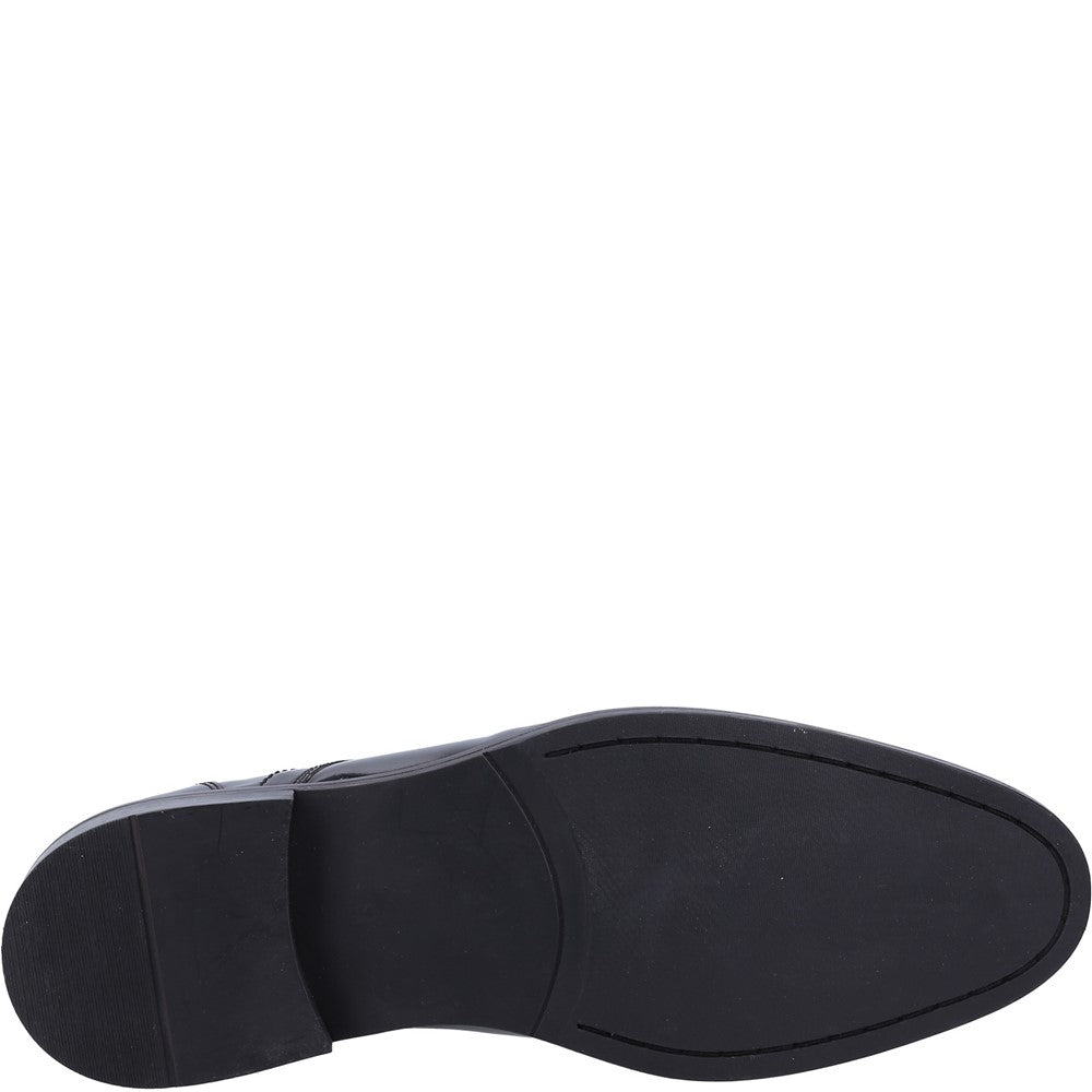 Mens Formal Lace Up Shoes Black Hush Puppies Damien Lace Up Patent Shoe