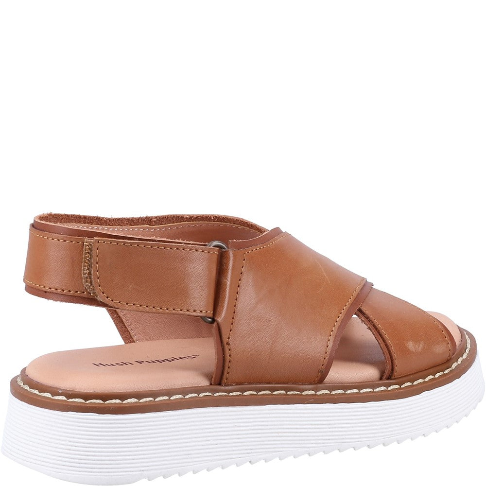 GIRLS SUMMER Tan Hush Puppies Mini Clarissa Shoe