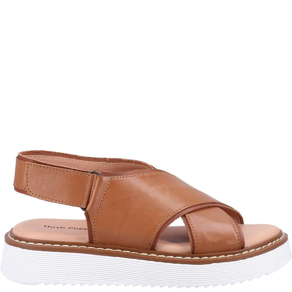 GIRLS SUMMER Tan Hush Puppies Mini Clarissa Shoe