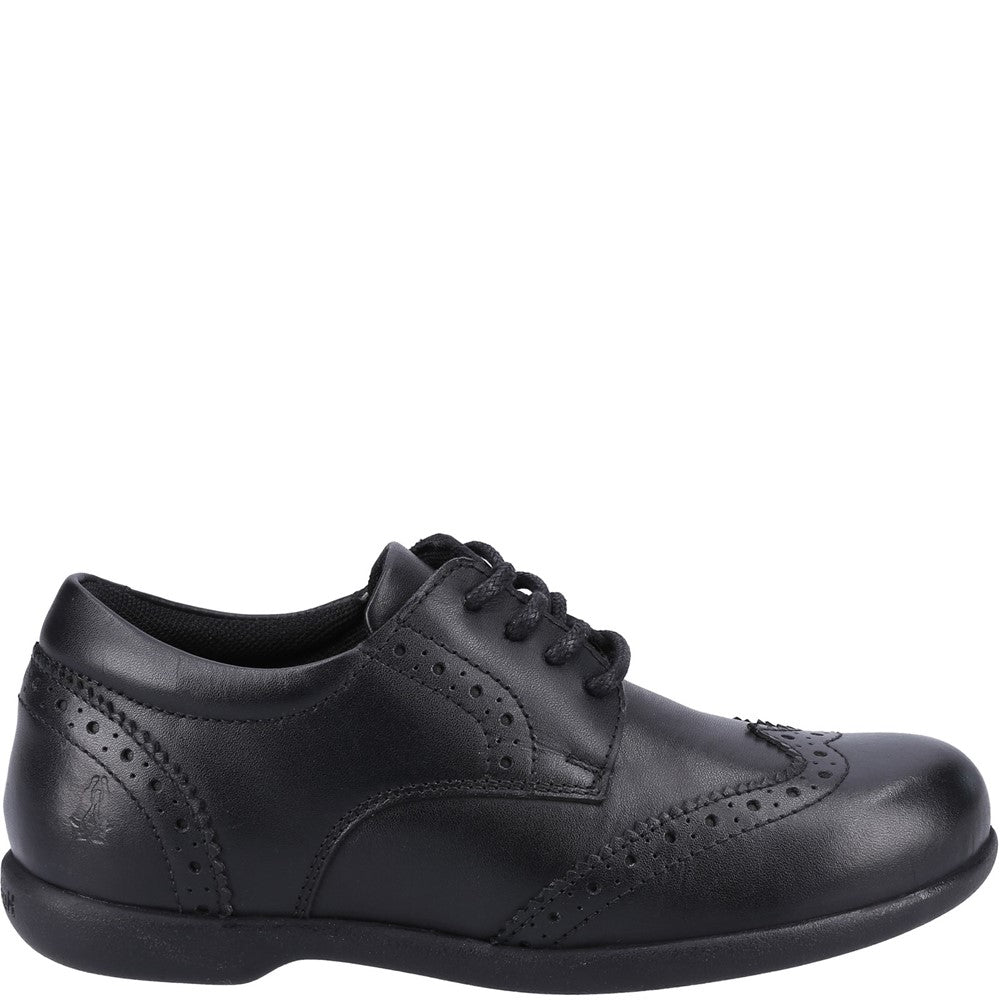 Girls BTS Black Hush Puppies Bridget SNR Shoe