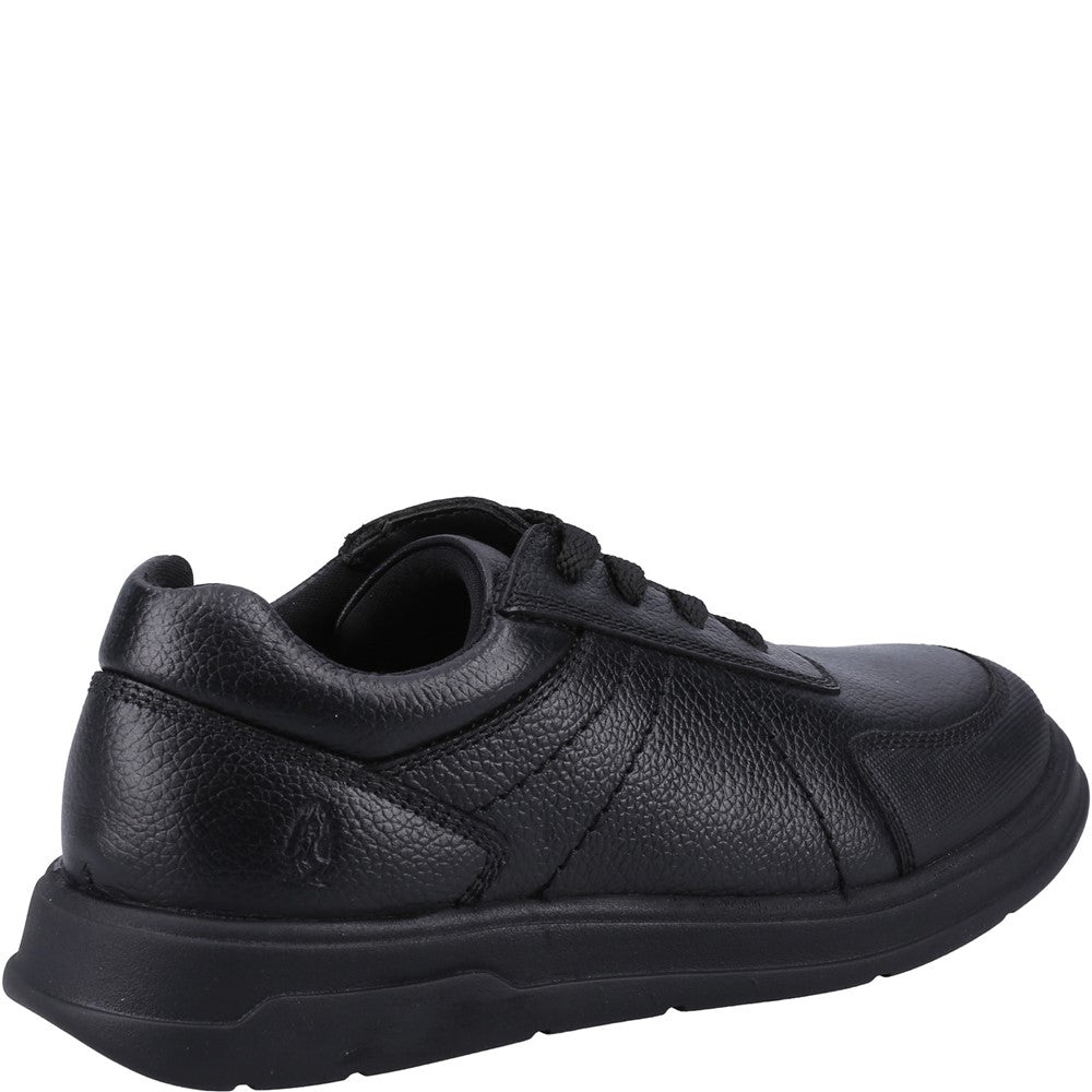 Boys BTS FLFR Black Hush Puppies Robert JNR Shoe