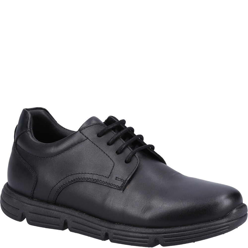 Boys BTS Black Hush Puppies Adrian JNR Shoe