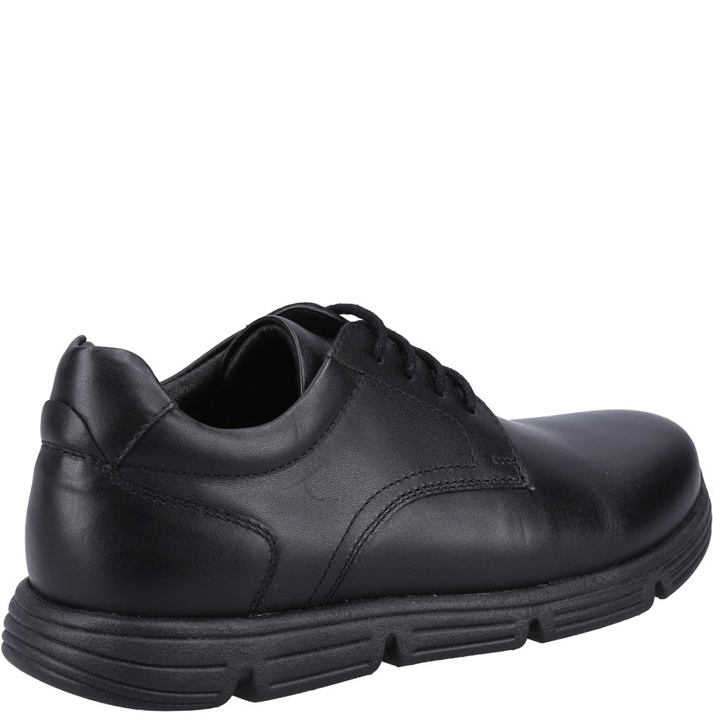 Boys BTS Black Hush Puppies Adrian JNR Shoe