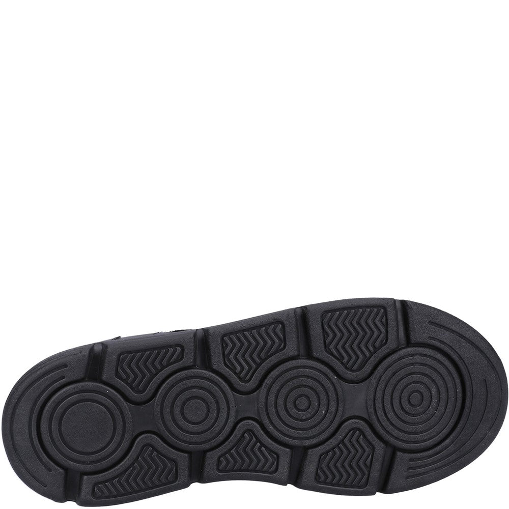 Boys BTS Black Hush Puppies Adrian JNR Shoe