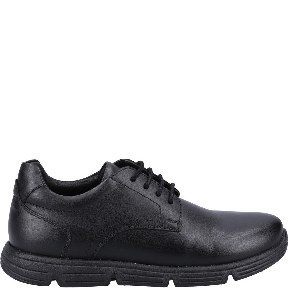 Boys BTS Black Hush Puppies Adrian JNR Shoe