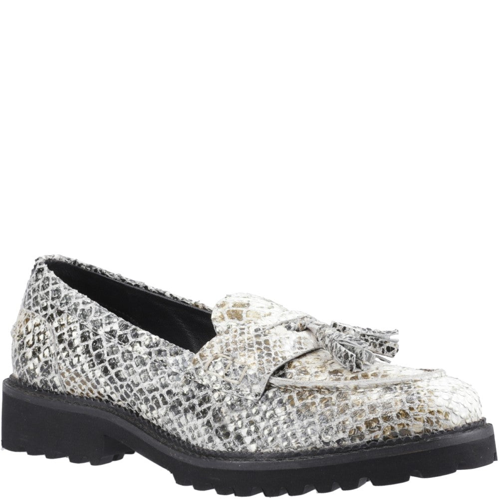 Slip On Ladies Shoes Snake Hush Puppies Ginny Loafer