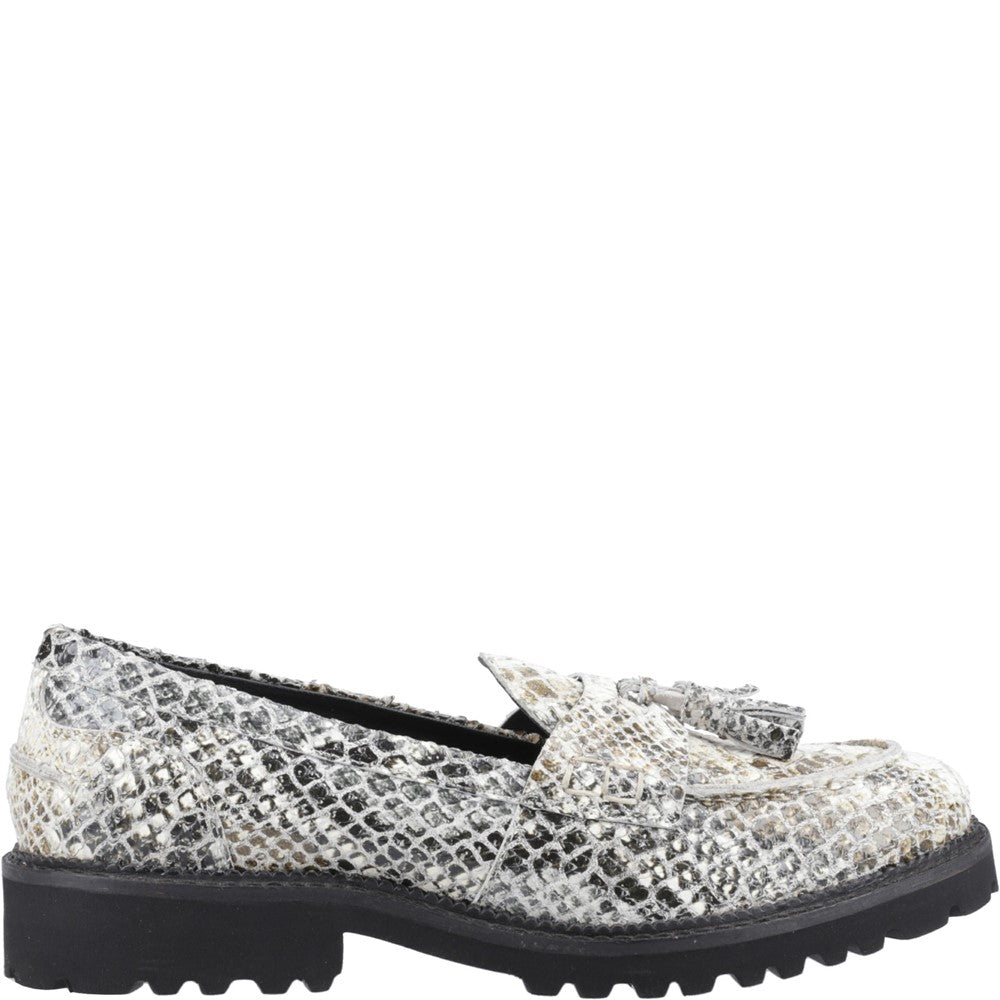 Slip On Ladies Shoes Snake Hush Puppies Ginny Loafer