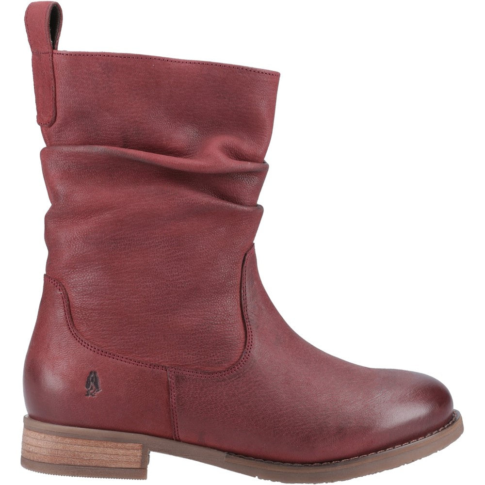 Ladies Ankle Boots Burgundy Hush Puppies Emilia Boot