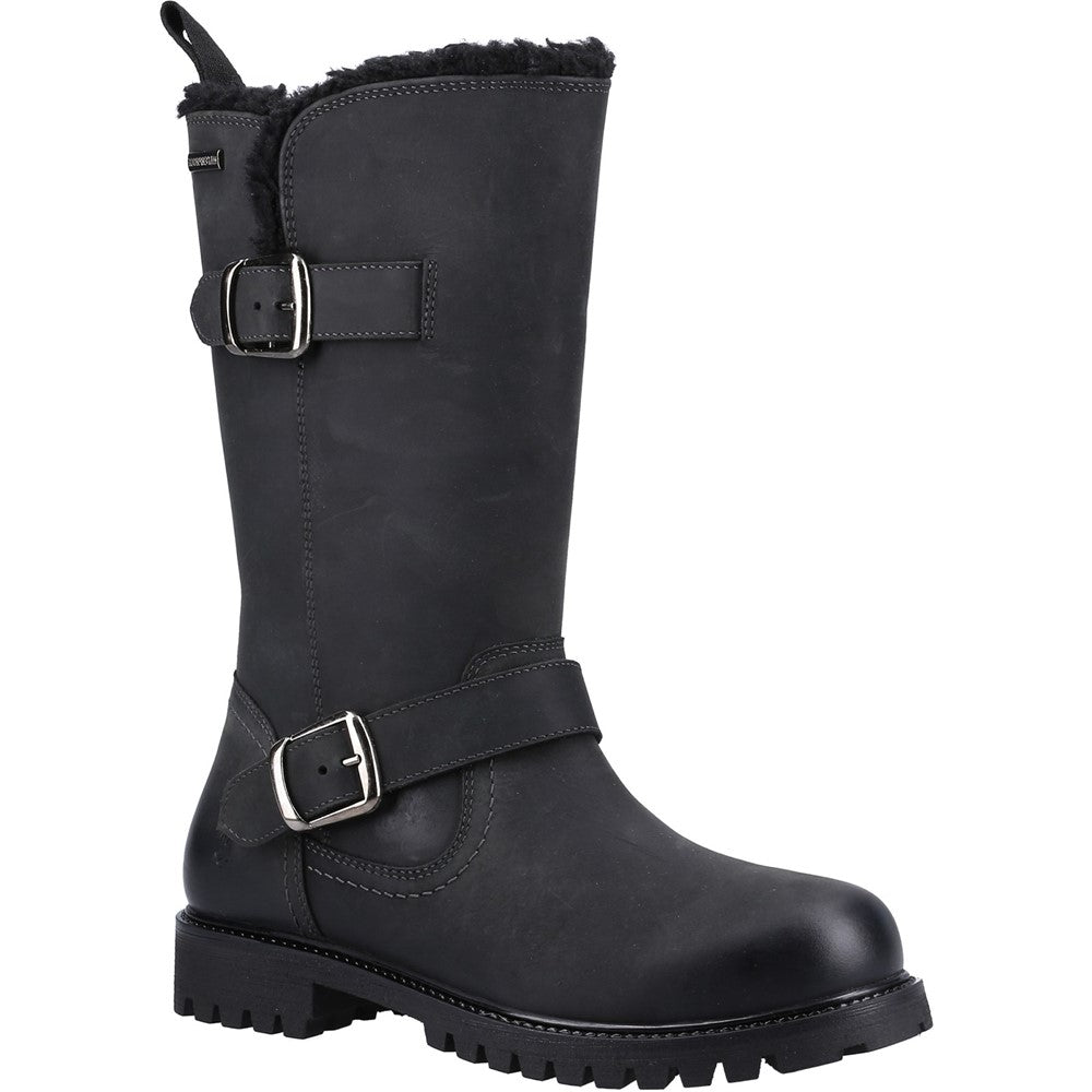 Ladies Mid Boot Black Hush Puppies Winnie Boot