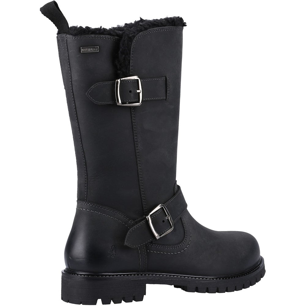 Ladies Mid Boot Black Hush Puppies Winnie Boot