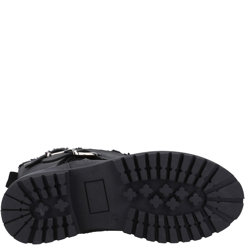 Ladies Mid Boot Black Hush Puppies Winnie Boot