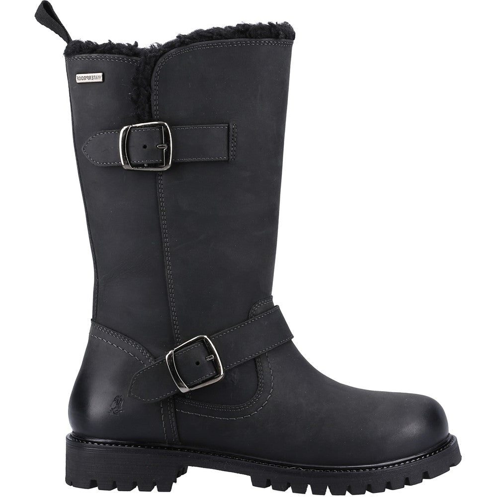 Ladies Mid Boot Black Hush Puppies Winnie Boot