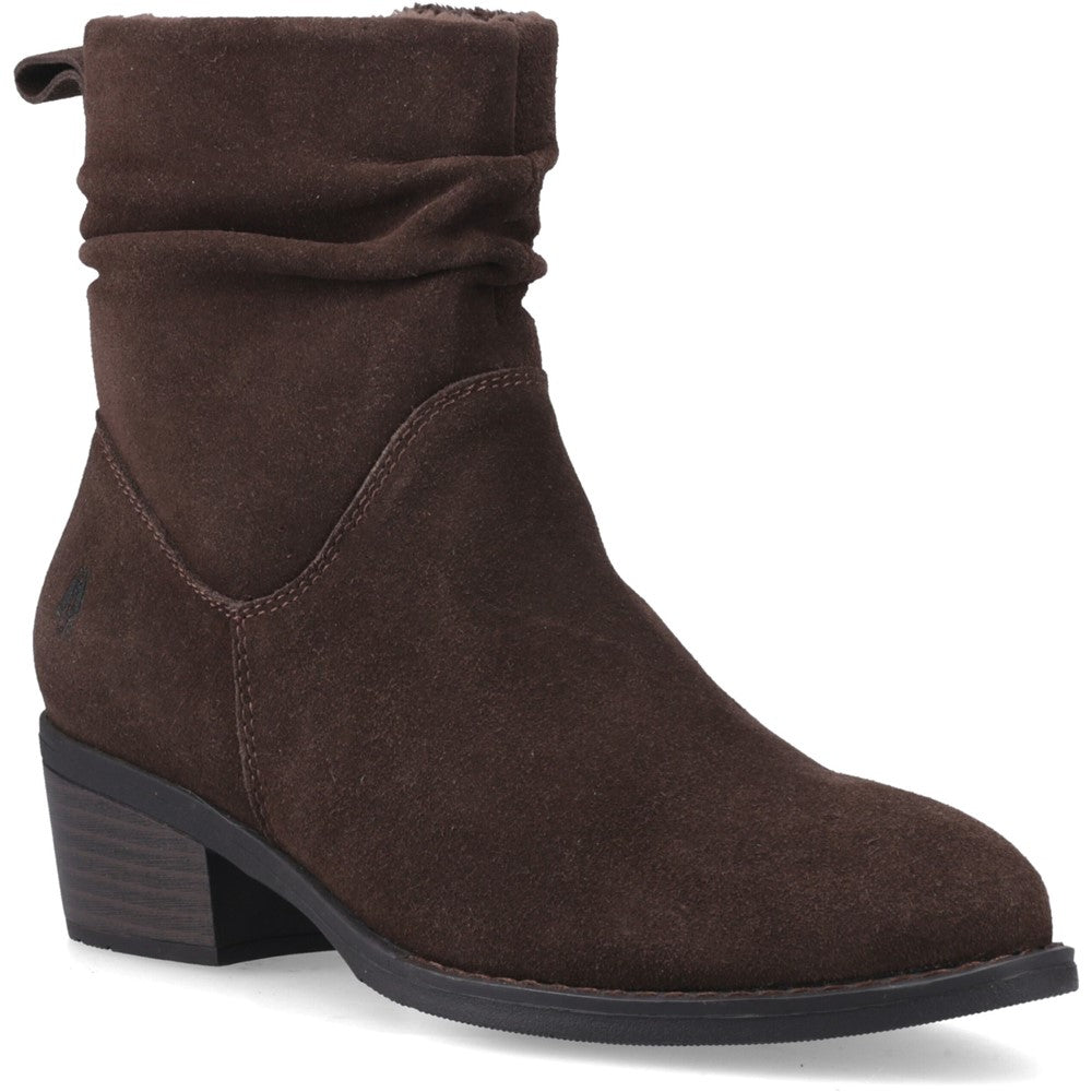 Ladies Ankle Boots Chocolate Hush Puppies Iris Boot