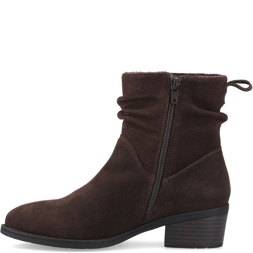 Ladies Ankle Boots Chocolate Hush Puppies Iris Boot