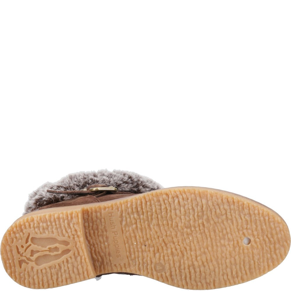 Ladies Ankle Boots Chocolate Hush Puppies Hannah Boot