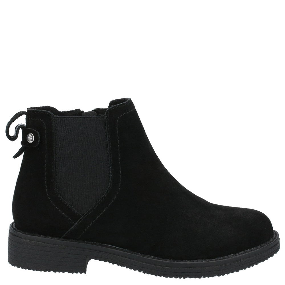 Ladies Ankle Boots Black Hush Puppies Maddy Wide Boot