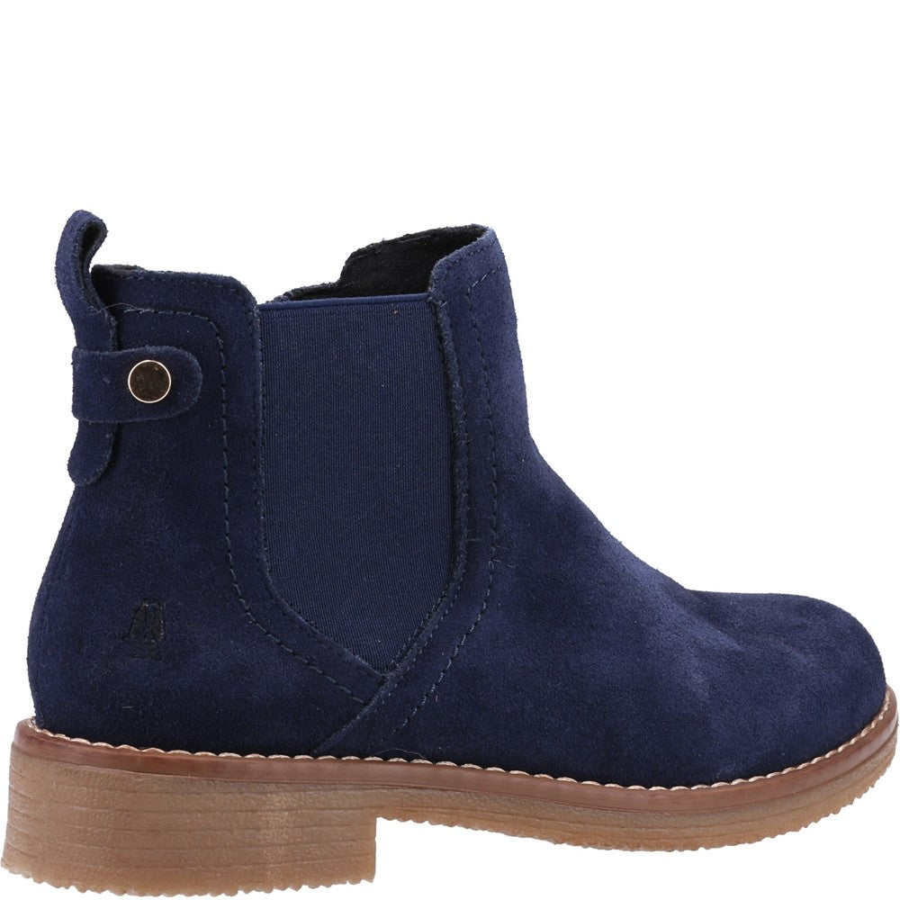 Ladies Ankle Boots Navy Hush Puppies Maddy Wide Boot