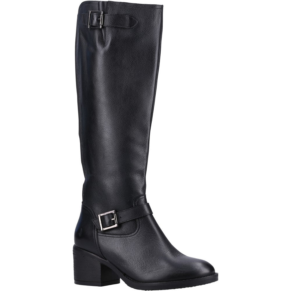 Ladies Long Boots Black Hush Puppies Heidi Boot