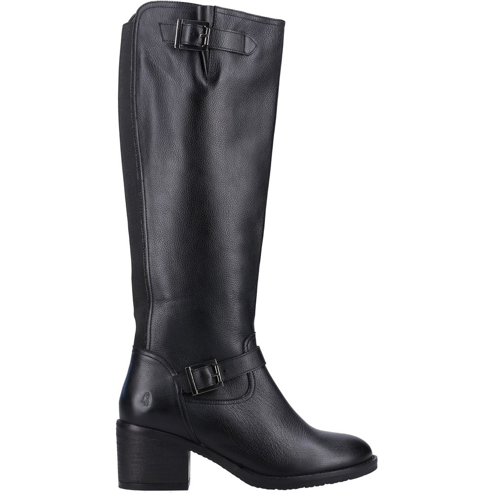 Ladies Long Boots Black Hush Puppies Heidi Boot