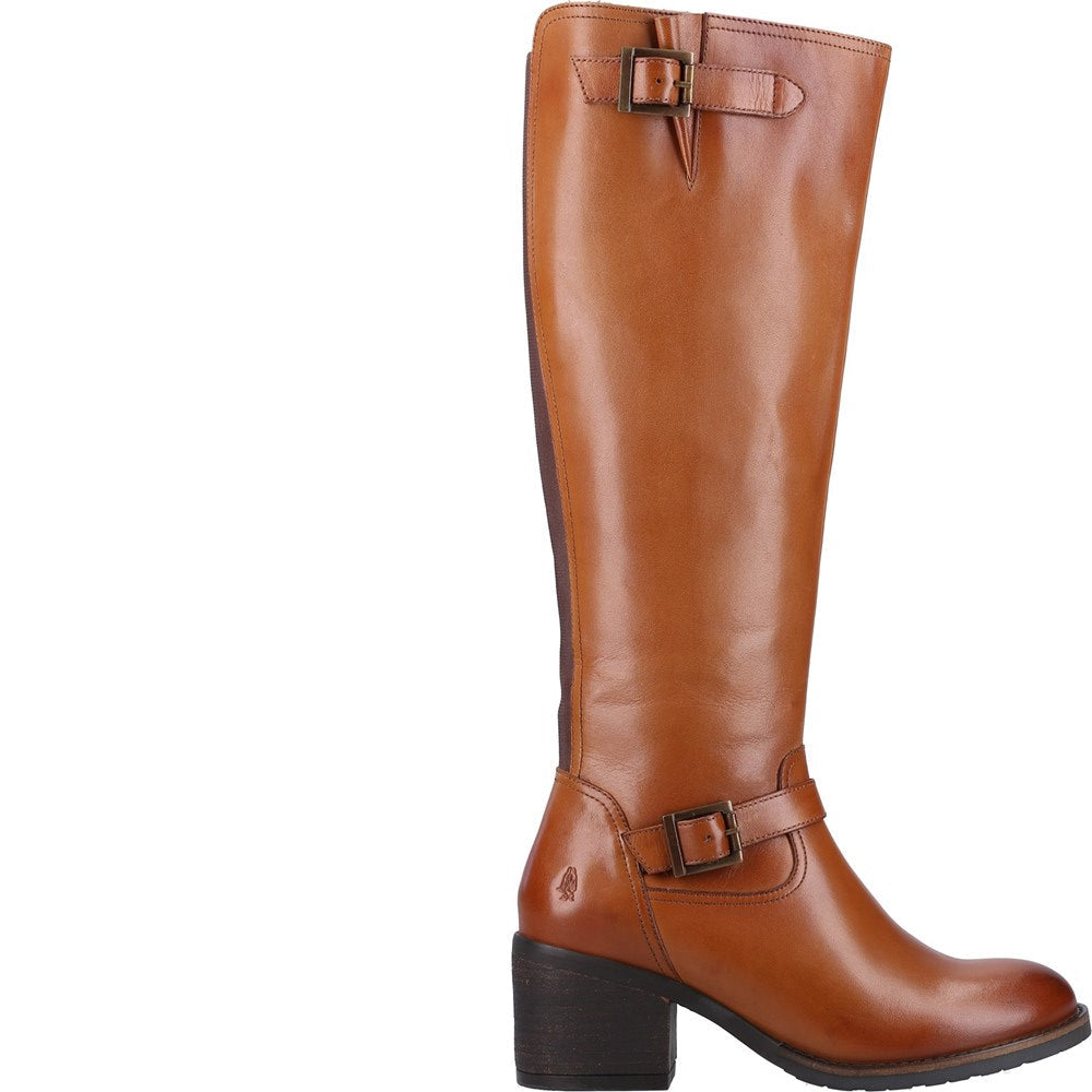 Ladies Long Boots Tan Hush Puppies Heidi Boot