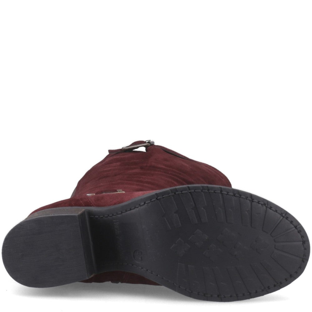 Ladies Long Boots Bordo Hush Puppies Heidi Boot