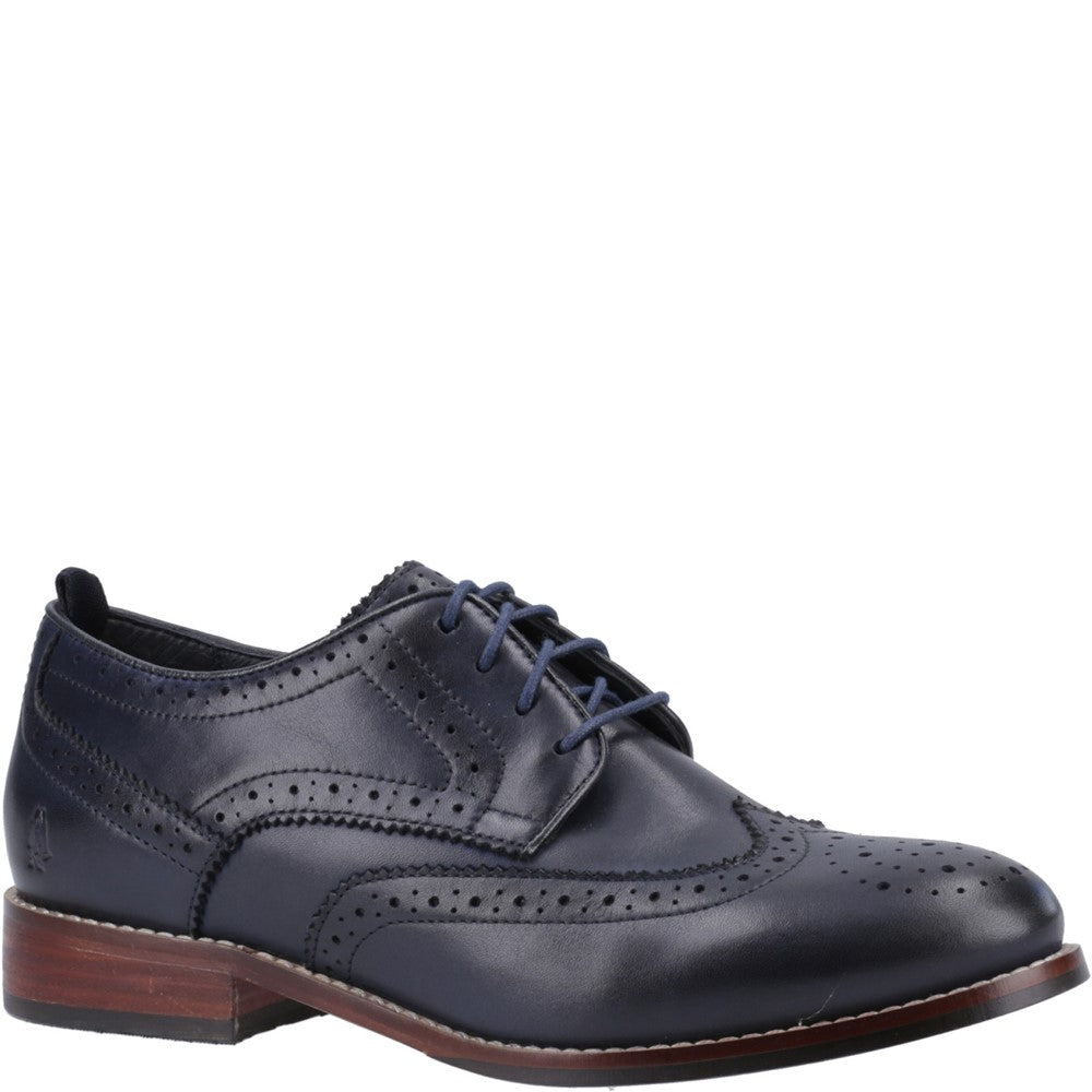 Lace Ladies Shoes Navy Hush Puppies Natalia Brogue