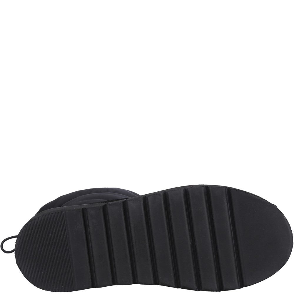 Classic Ladies Slippers Black Hush Puppies Hush Puffies Slippers