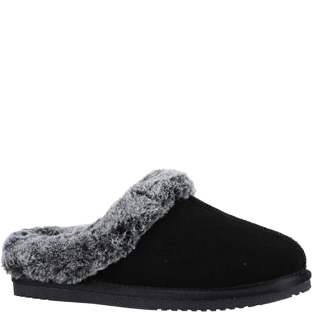 Classic Ladies Slippers Black Hush Puppies Amara Slipper