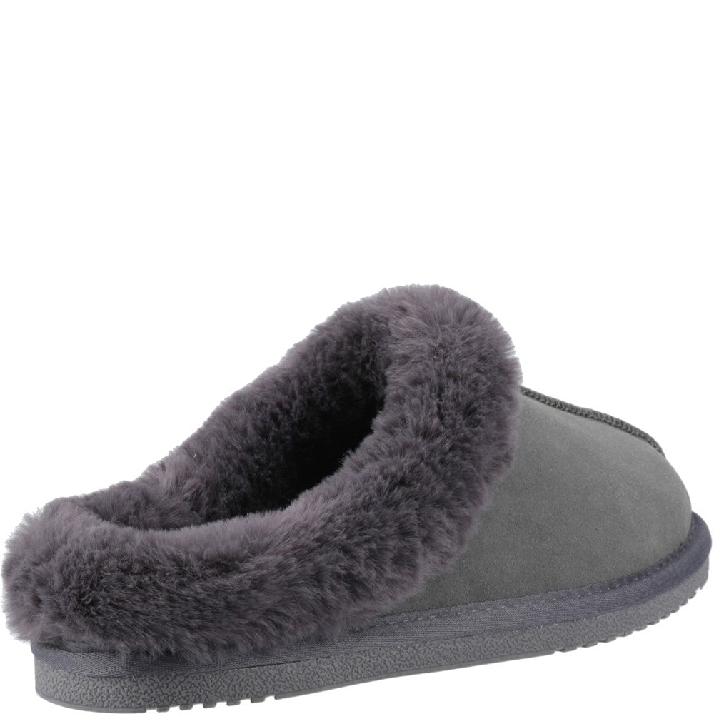 Classic Ladies Slippers Grey Hush Puppies Amara Slipper